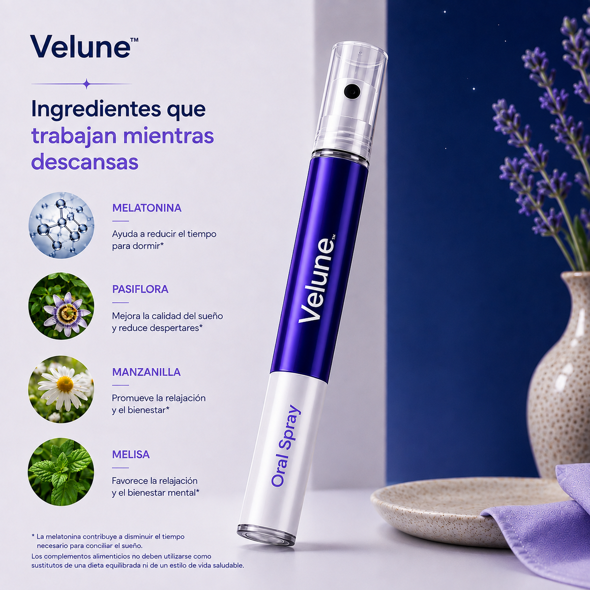 Velune™ – Spray Oral para dormir