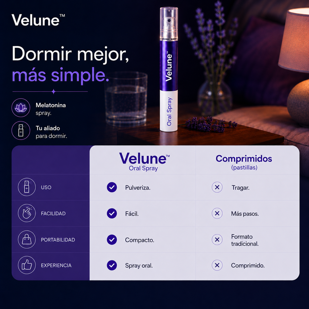 Velune™ – Spray Oral para dormir