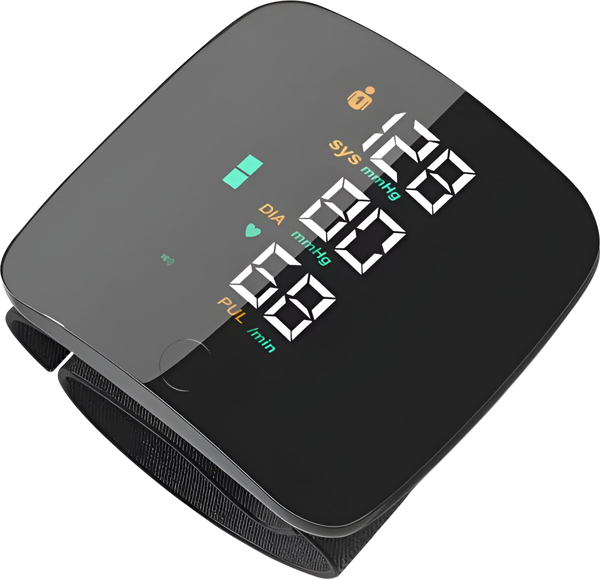 Intelligentes Blutdruckmessgerät für das Handgelenk mit Touchscreen und englischer Sprachausgabe