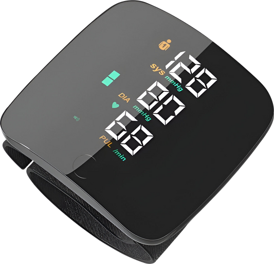 Smart Wrist Blood Pressure Monitor with Touch Screen and English Voice